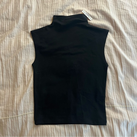New Madewell Funnelneck Cropped Muscle Tee XXS Black $42 - Picture 7 of 7